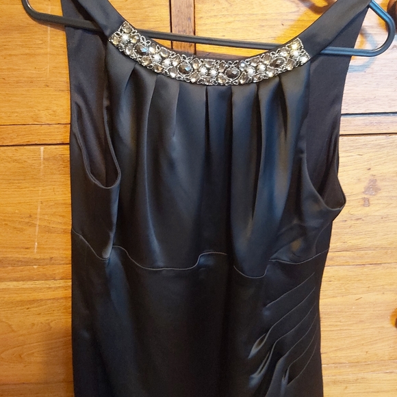 2/$30 Beautiful Black Dress With Beads Size 12 - Picture 4 of 8
